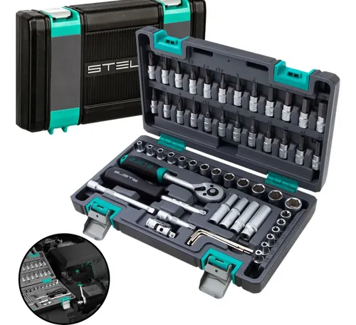 ラスト1セットギーラカンス5.8 4.8インチ他全サイズ5袋SET DSTYLE Kit Soquetes Torx Stels Com Catraca 1/4 57 Peças Maleta