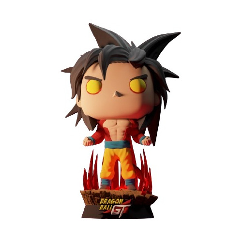 Muñeco Figura 3d Goku Ss4 Impresion 3d