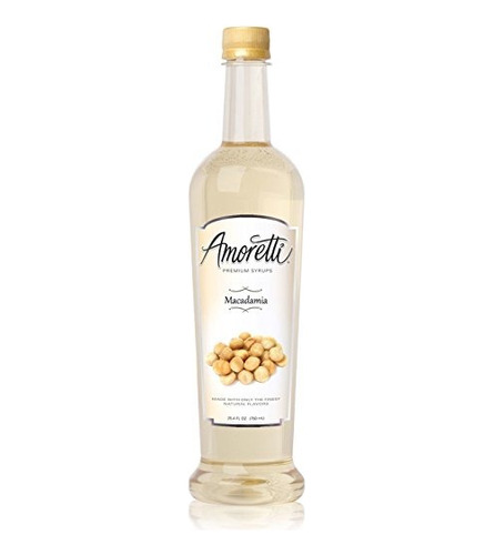 Jarabe De Premium Amoretti, Macadamia, 25,4 Onza