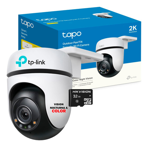 Camara Tplink Tapo 2k Seguridad Wifi Exter Color Noche C510