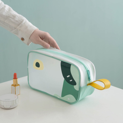 Una Bolsa De Cosméticos Transparente Impermeable De Dibujos
