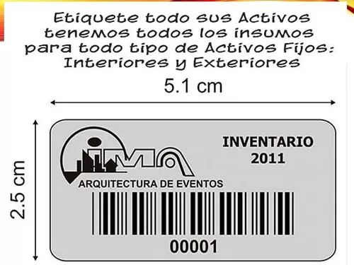 Etiqueta Plata Para Inventario | MercadoLibre 📦