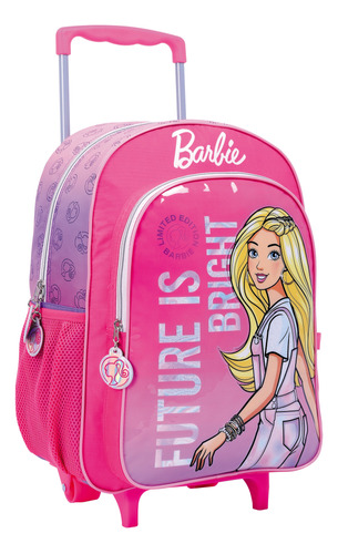 Mochila Con Carro Barbie Escolar Future Is Bright Wabro 