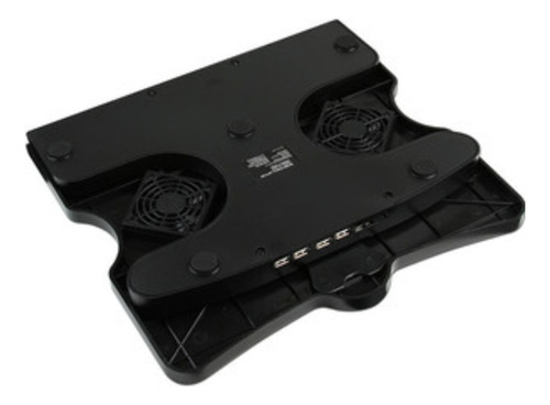 Base Para Lap Top Con 2 Ventiladores Negra