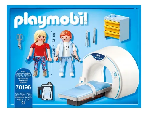 Playset para muñecas y muñecos Playmobil City Life Doctor 70196 Sala Radiologia