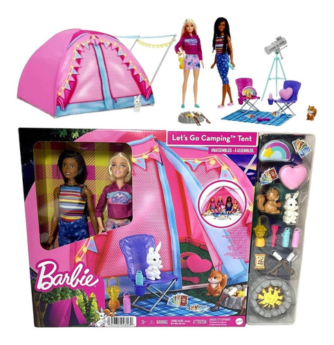 Conjunto Acampamento Barbie - Bonecas E Acessórios Original