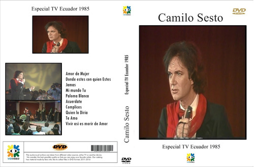Camilo Sesto Concierto Ecuador 1985 Dvd