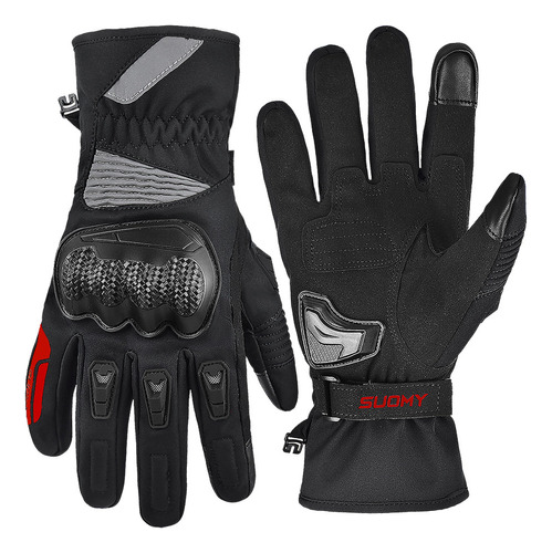 Guante De Moto Para Invierno, Cálido, Impermeable, Resistent