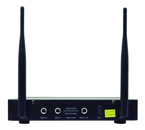 Imagen 5 de 7 de Micrófono Inalambrico Doble Uhf 40m American Xtreme