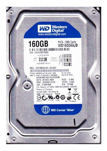 Disco duro interno Western Digital WD Caviar Blue WD1600AAJB 160GB