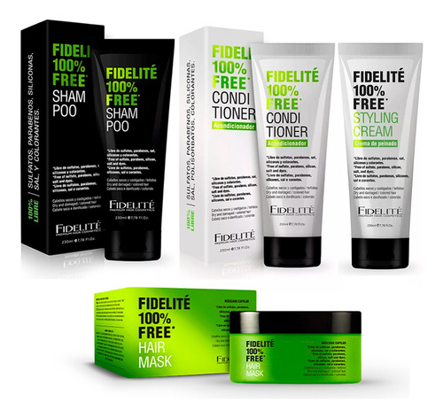 Fidelite Combo Completo Free Libre De Parabenos Sulfatos