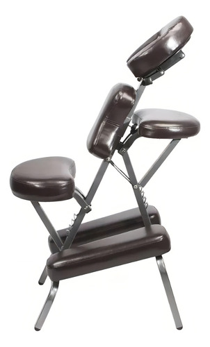 Silla Profesional Master Para Masajes Portatil Y Ajustable Color Marrón Oscuro