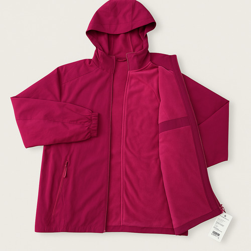 Campera Deportiva Dama Rompeviento Impermeable Int. Frizado