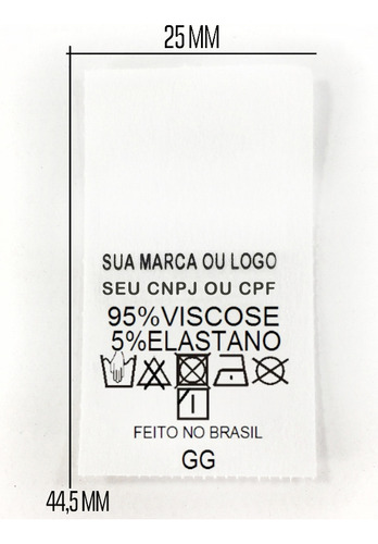 Simbolos Lavagem De Roupa Composicao 1000 Branco Envio Agora