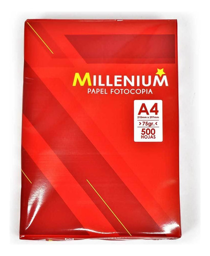 Papel Bond Fotocopia Millenium A4 75gr Pqtx500