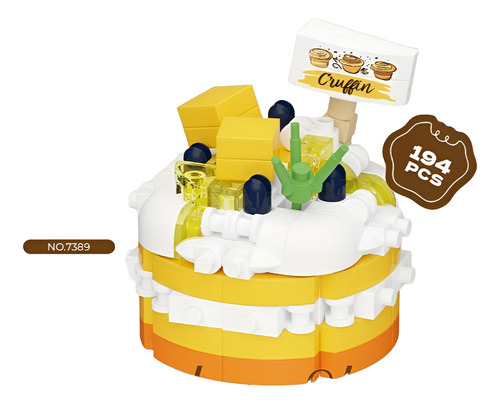 Mini Pastelito De Juguete - Bloques Construccion 194 Pastelito Mango (Usado)