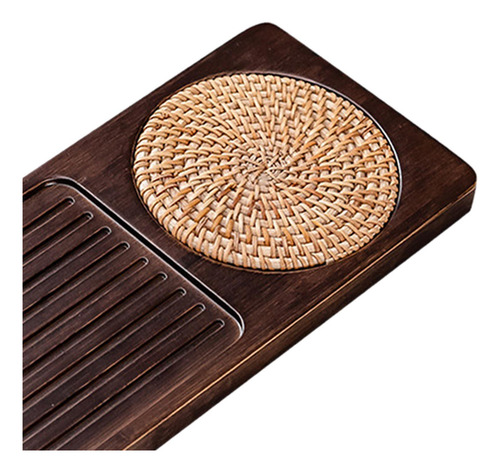 Bandeja Rectangular De Bambú Para Servir Té Chino, Tablero