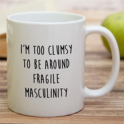 Caneca Engraçada Retreez Masculinidade Frágil, Feminista,