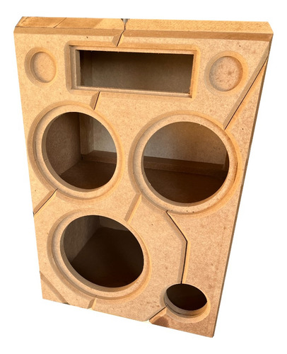 Caixa Residencial Subwoofer 10 2 Medios 6 Pol No Mdf Cru