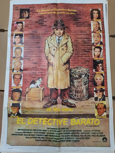 Afiche Cine Original-nuevo-1082- El Detective Barato (Usado)