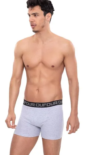 Pack X3 Boxer Hombre Dufour Algodón C/elástico Visible 12052