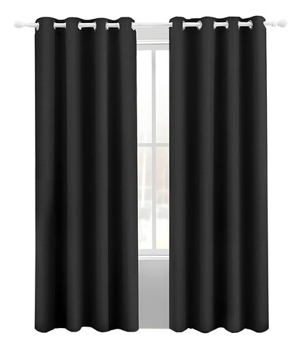 Cortina Blackout Para Ventana 107x160cm 2pzs Habitacion Sala