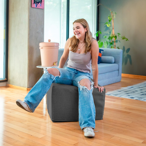 Colchón Plegable Taburete Ottoman Convertible En Cama