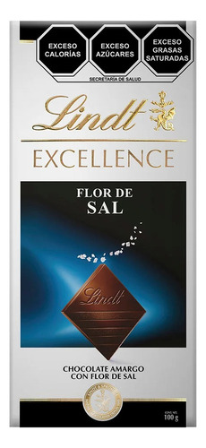 2 Pack Barra De Chocolate Con Sal Excellence Lindt 100