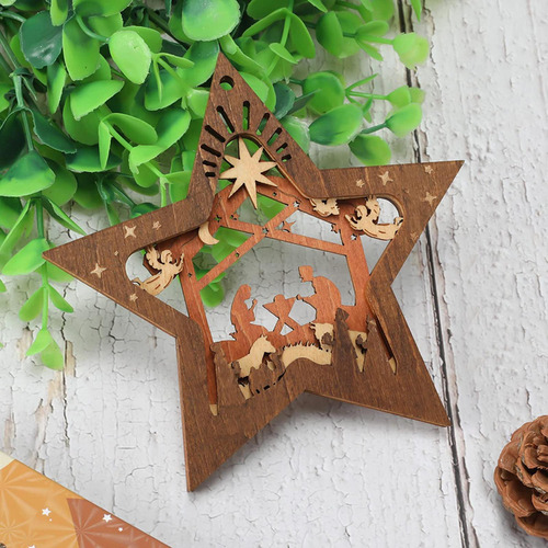 6 Pesebre Navideño Adornos Para Árbol De Navidad