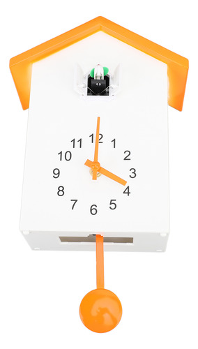 Elegante Reloj De Pared Orange Top Bird House Para Llamadas