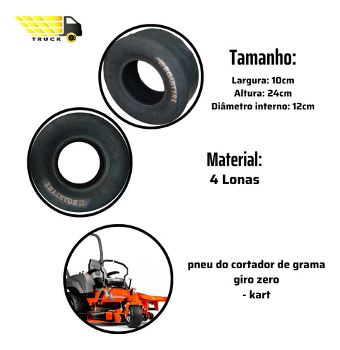 Pneu P/ Kart Dianteiro 11x4.00-5 -boartyre