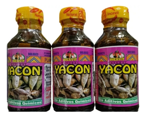 Cápsulas De  Yacon ,pack De 3 Botellas 