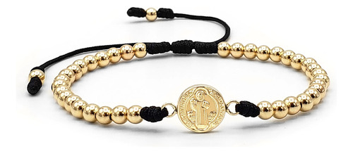 Pulsera San Benito De Abad Oro Laminado 18k Iconic Store