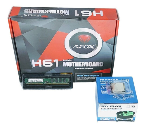 Imagem 1 de 5 de Kit Intel Core I5 3470 3.6 Ghz + Placa H61 + 8gb Ram Promoç