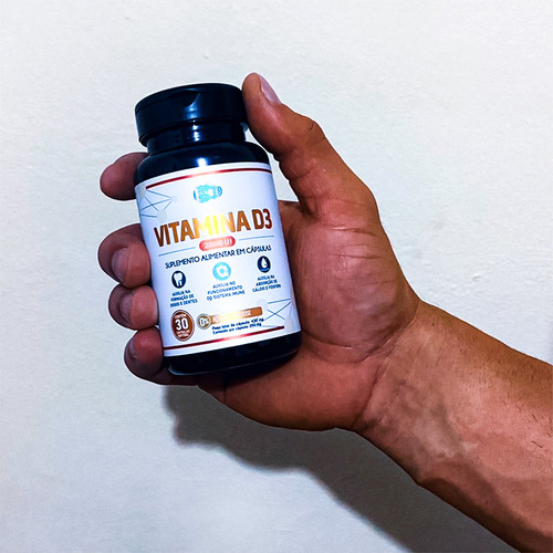 Vitamina D3 2000 Ui 100% Colecalciferol Pura 30caps Softgels