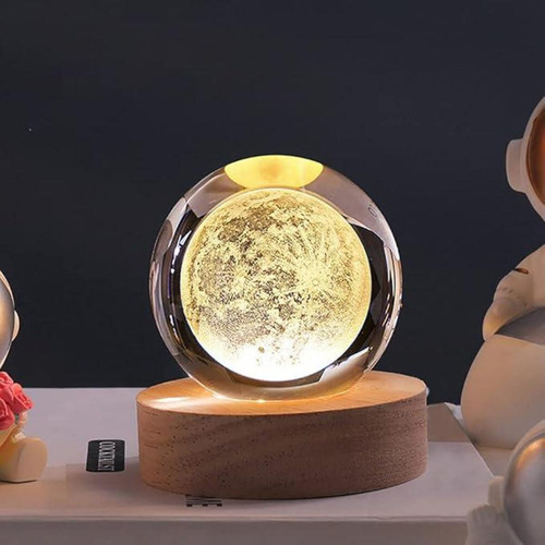 Lampara Luna 3d Lámpara Modelo Luna Grande Esfera De 8cm