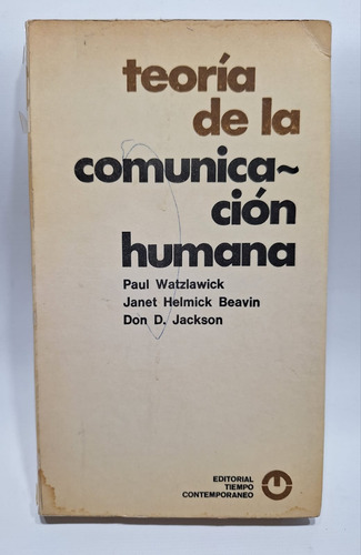 Antiguo Libro Teoría De La Comunicación Humana Le605