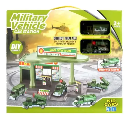 Pista De Vehículos Militar Estación De Servicio