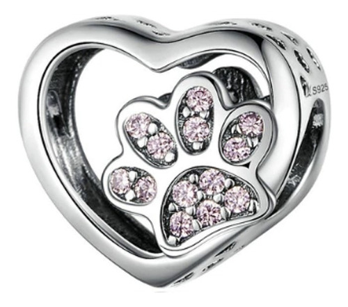 Charm De Plata S925 Love Dog-  Para Pulsera De Dijes