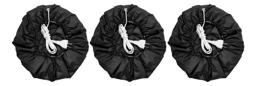 Gorro Térmico Eléctrico Kit X3 Con Cable Peluquería Pelo Color Negro