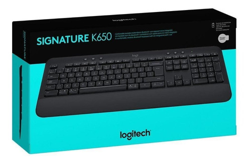 Teclado Logitech Signature K650 Wireless Bluetooth Sp Black