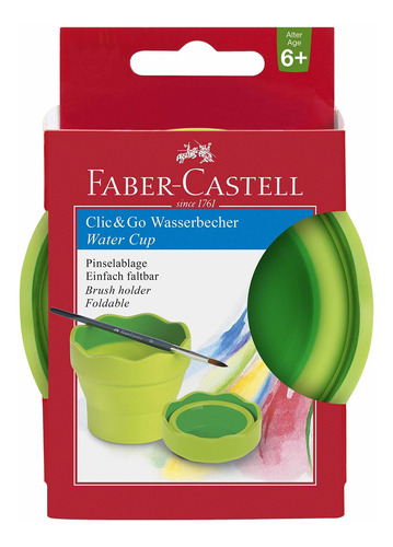 Faber-castell Clic Go Vaso Agua Portatil Soporte Para 7