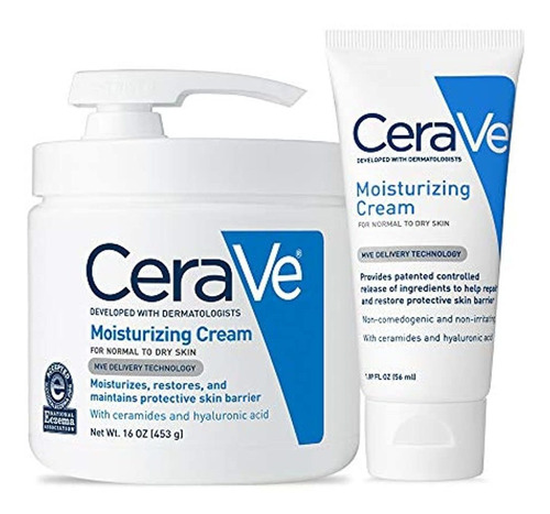 Cerave, Crema Hidratante Combo Pack Sin Fragancia