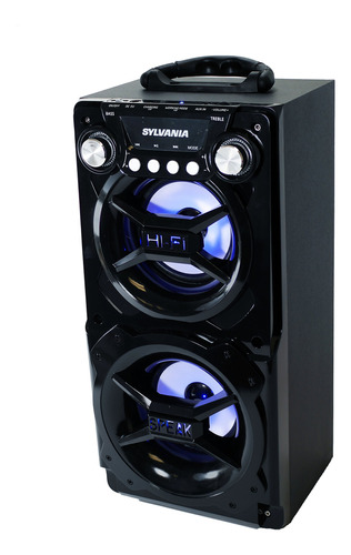 Altavoz Portátil Con Bluetooth, Sylvania Negro