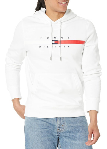 Sudadera Hoodie Tommy Hilfiger Original Hombre Logo Basica