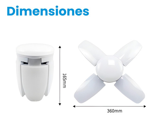 Bombilla Foco Led 60w Para Hogar, Lampara Con Luz Blanca Blanco Frío