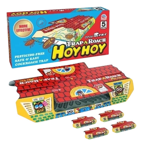 Trampa Pegajosa Hoy Hoy Para Cucarachas En Casa 5 Piezas