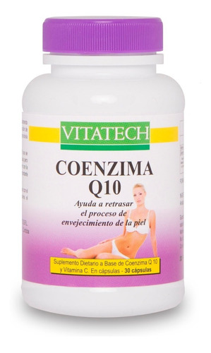 Coenzima Q10 Vita Tech 30 Caps, Vitalidad Para El Organismo