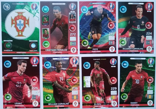 Cartas Colección Fútbol Portugal Ronaldo Soccer Gol Cr7