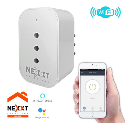 Enchufe Wifi Inteligente Nexxt-220v 10a- Alexa Y Google Home